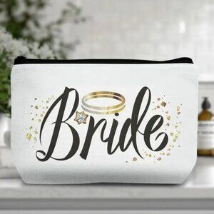 Cosmetic Bag Makeup Bride Wedding Bachelorette Pouch Travel Storage Party Gift